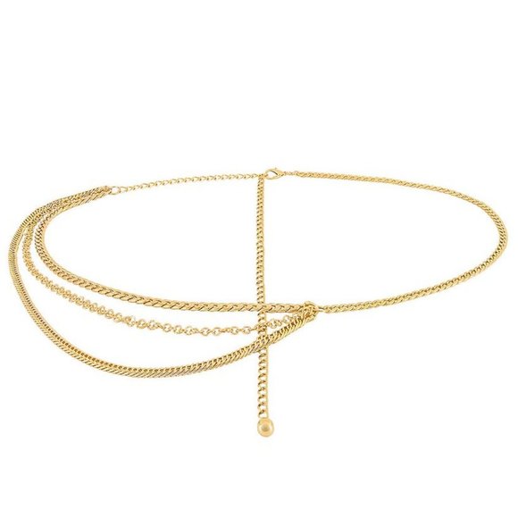 8 Other Reasons Accessories - Gold Layered Chain Belt